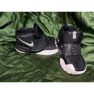 NIKE Kyrie 6 (TDV) Basketball Shoes Sneaker Black White BQ5601-001 Size 7c